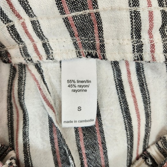 Maurices Striped Linen Blend Capri Pants Size S - Picture 5 of 6